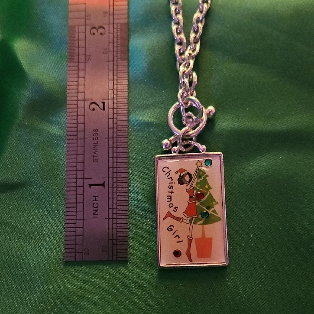 Christmas Girl Pendant Necklace